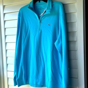 NWT- Vineyard vines, long sleeve half zip 100% cotton new with tag